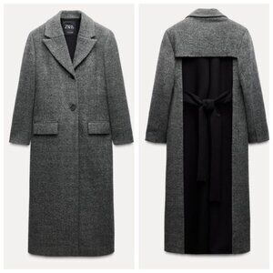 ZARA WOMAN ZW COLLECTION Combined Wool Coat